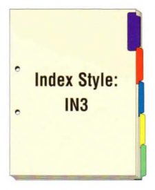 Index Side Tabs, 2 Holes on Side Index Side Tabs, 2 Holes on Side
